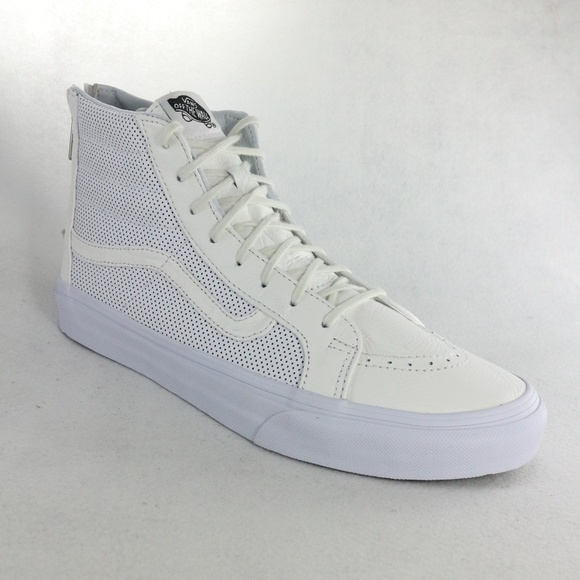 Vans Shoes - New Rare VANS SK8-Hi Slim Zipper White Sneakers